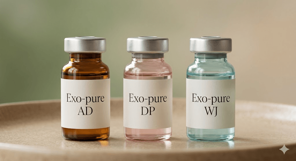 Exo-pure 3ライン（AD / DP / WJ）バイアル